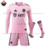 Inter Miami Home Kid Replica Kit Long Sleeve