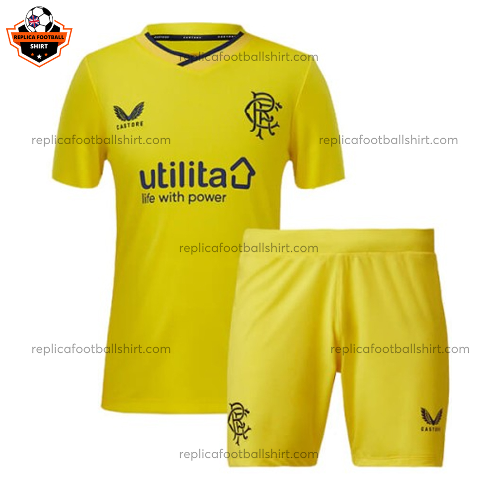 Rangers Home Goalkeeper Kid Replica Kit 2023/24