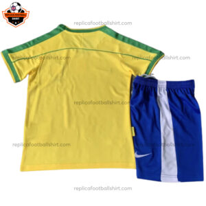 Retro Brazil Home Yellow Kid Replica Kit 1998