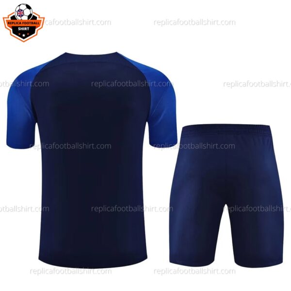 Al Nassr Sapphire Blue Training Tracksuit Kid Replica Football Kit 2023/24