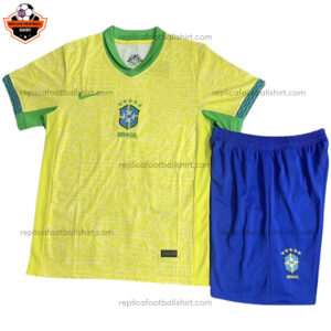 Brazil Home Kid Replica Kit 2024/25