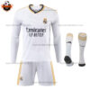 Real Madrid Home Kid Replica Kit Long Sleeve