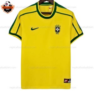 Retro Brazil Home Men Replica Football Shirt 1998