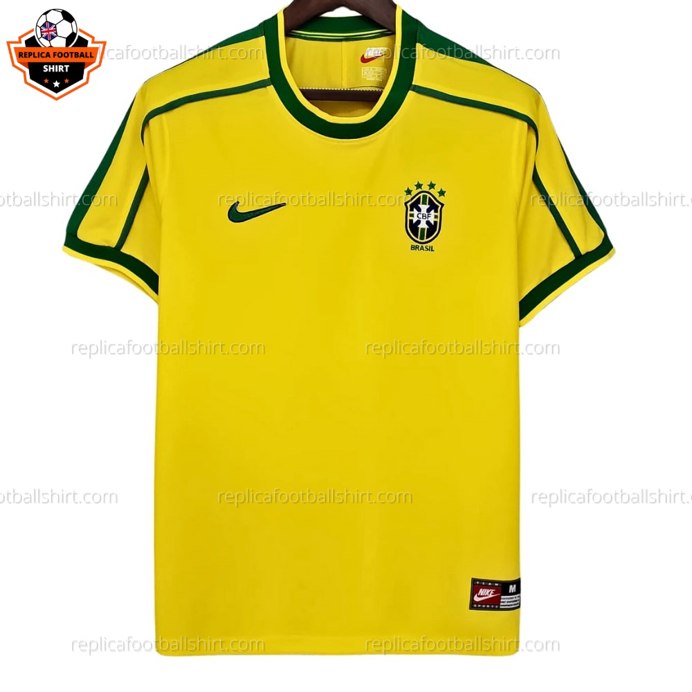 Retro Brazil Home Men Replica Football Shirt 1998