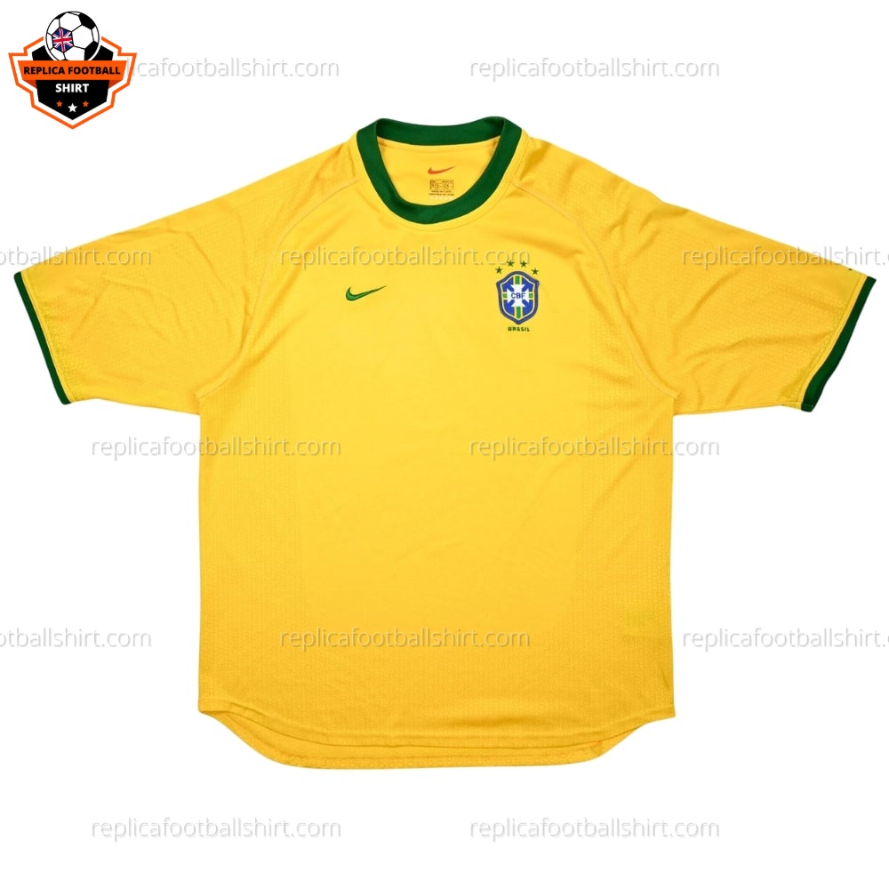Retro Brazil Home Men Replica Football Shirt 2000