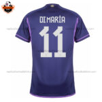 Argentina Away Men Replica Football Shirt 2022 DI MARÍA 11 Printed