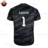 Liverpool Goalkeeper Black A.Becker 1 Men Replica Shirt - back