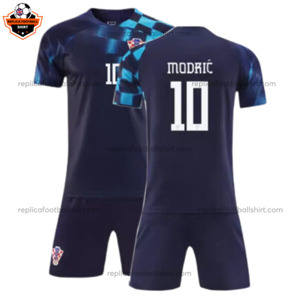 Croatia Away Kid Replica Kit 2022 MODRIĆ 10