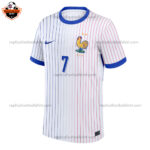 France Away Men Replica Football Shirt 2024 GRIEZMANN 7 Printed