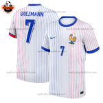 France Away Men Replica Football Shirt 2024 GRIEZMANN 7 Printed
