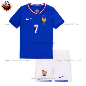 France Home Euro Kid Replica Kit 2024 GRIEZMANN 7