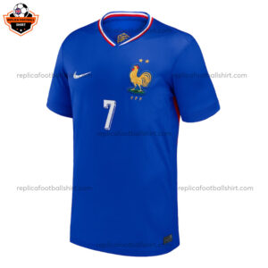 France Home Men Replica Shirt 2024 GRIEZMANN 7