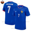 France Home Men Replica Shirt 2024 GRIEZMANN 7
