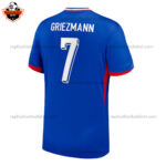 France Home Men Replica Football Shirt 2024 GRIEZMANN 7 Printed