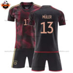 Germany Away Kid Replica Football Kit 2022 MÜLLER 13 Printed