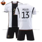 Germany Home Kid Replica Football Kit 2022 MÜLLER 13 Printed