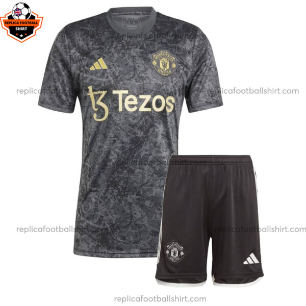 Manchester United Stone Roses Pre Match Kid Replica Kit