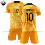 Netherlands Home Kid Replica Football Kit 2022 MEMPHIS 10 Printed
