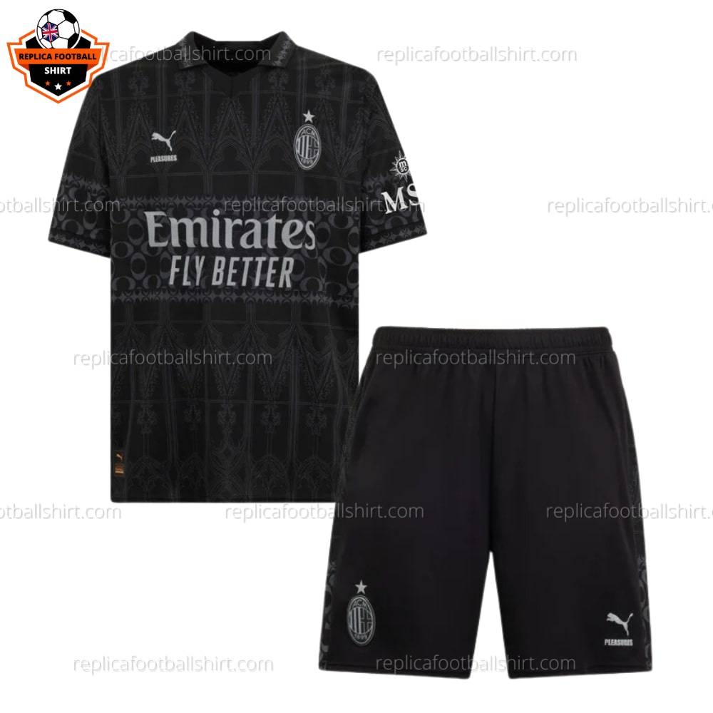 AC Milan Fourth Dark Kids Replica Kit