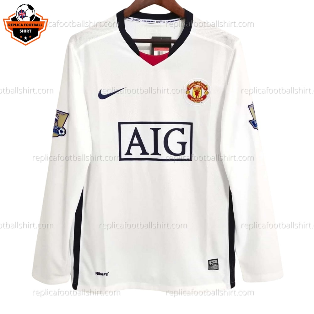 Man Utd Away Replica Shirt 08/09 Long Sleeve