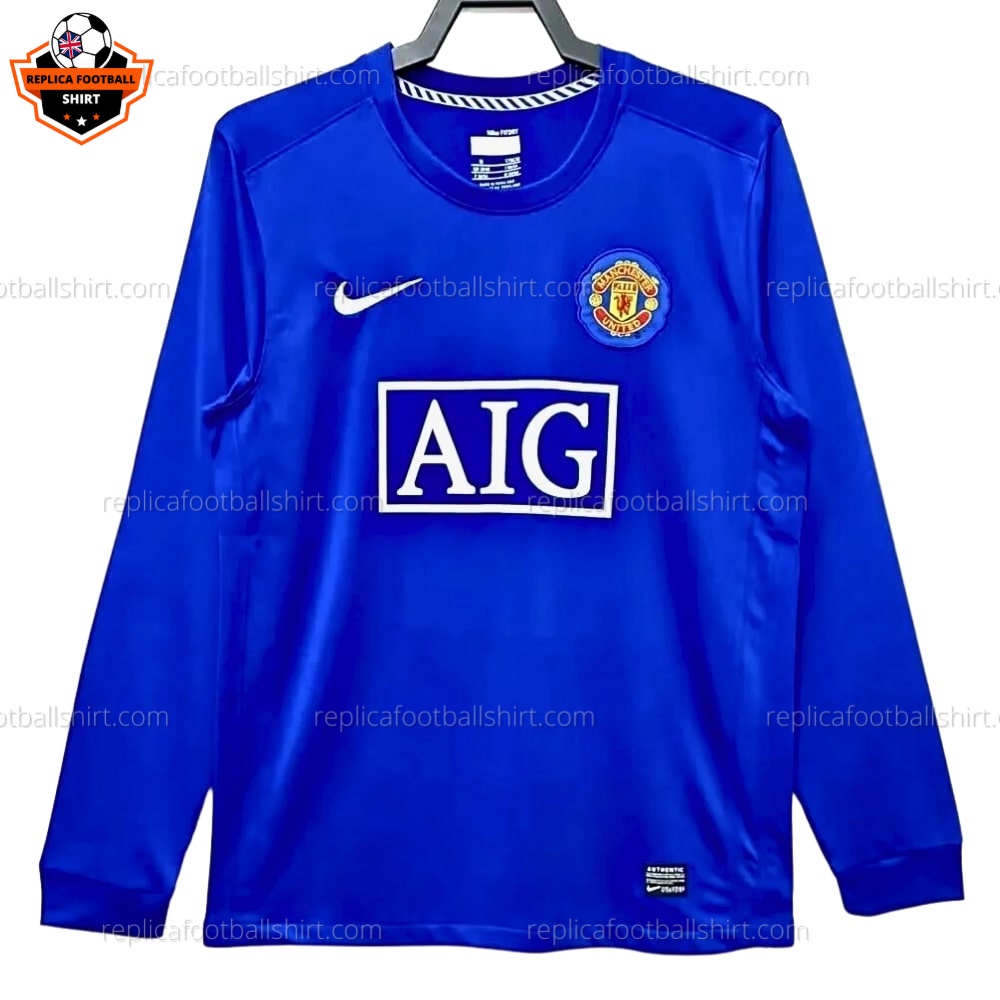 Man Utd Away Replica Shirt 2008 Long Sleeve