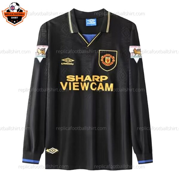 Man Utd Away Replica Shirt 93/94 Long Sleeve - front