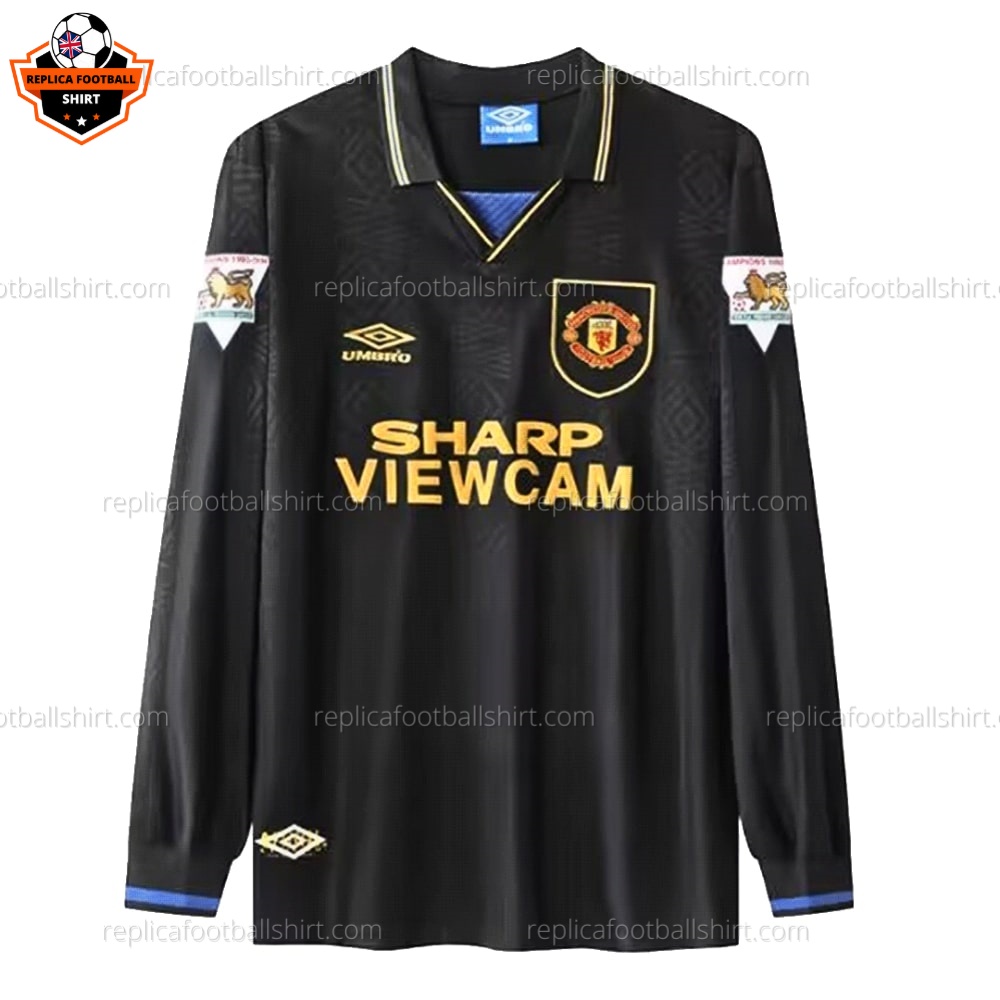 Man Utd Away Replica Shirt 93/94 Long Sleeve