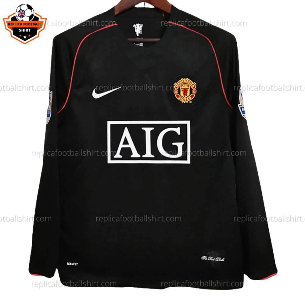 Man Utd Away Replica Shirt 07/08 Long Sleeve