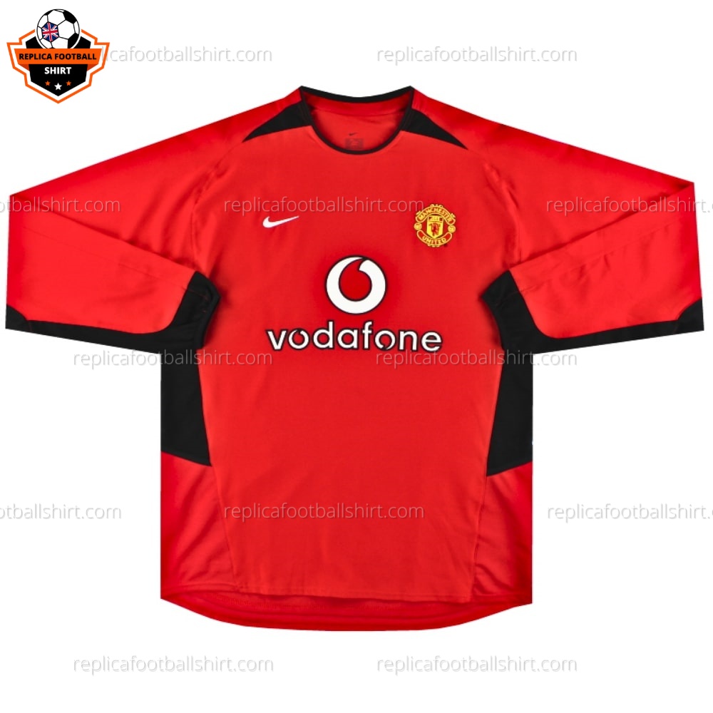 Man Utd Home Replica Shirt 02/04 Long Sleeve
