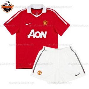 Manchester United Home Kid Replica Kit 10/11