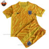 England Yellow Goalkeeper Kid Replica Kit 2024/25