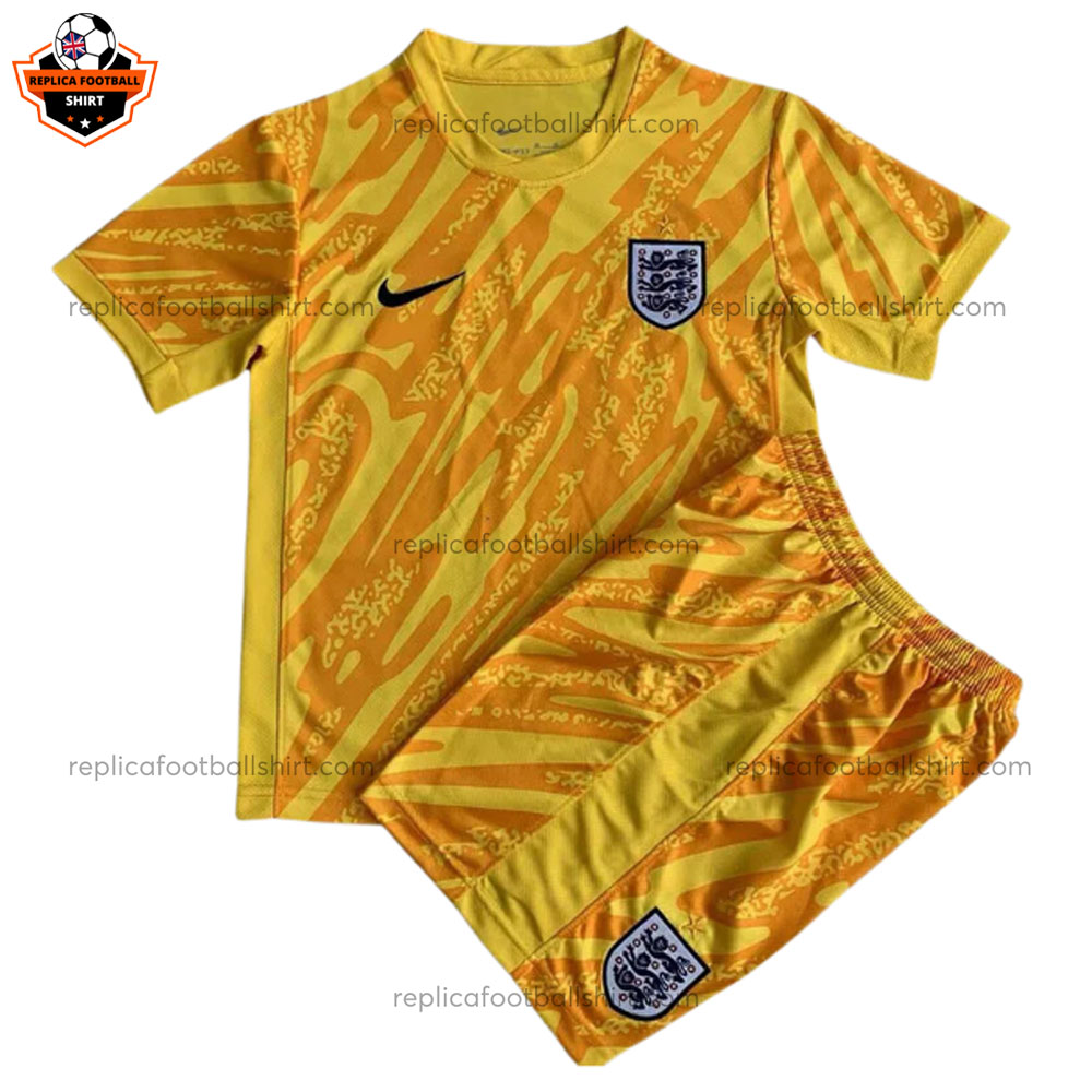 England Yellow Goalkeeper Kid Replica Kit 2024/25