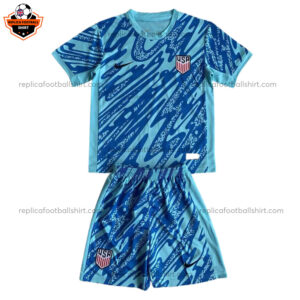 USA Blue Goalkeeper Kid Replica Kit 2024