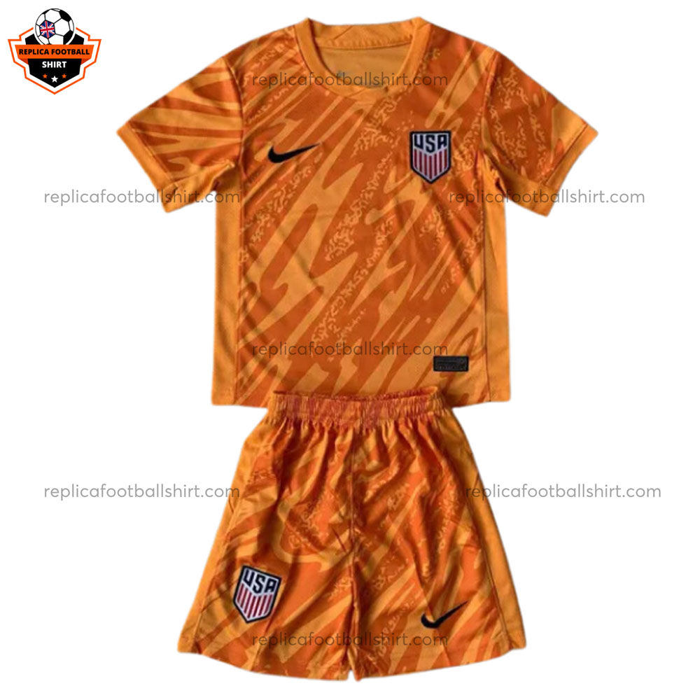USA Orange Goalkeeper Kid Replica Kit 2024