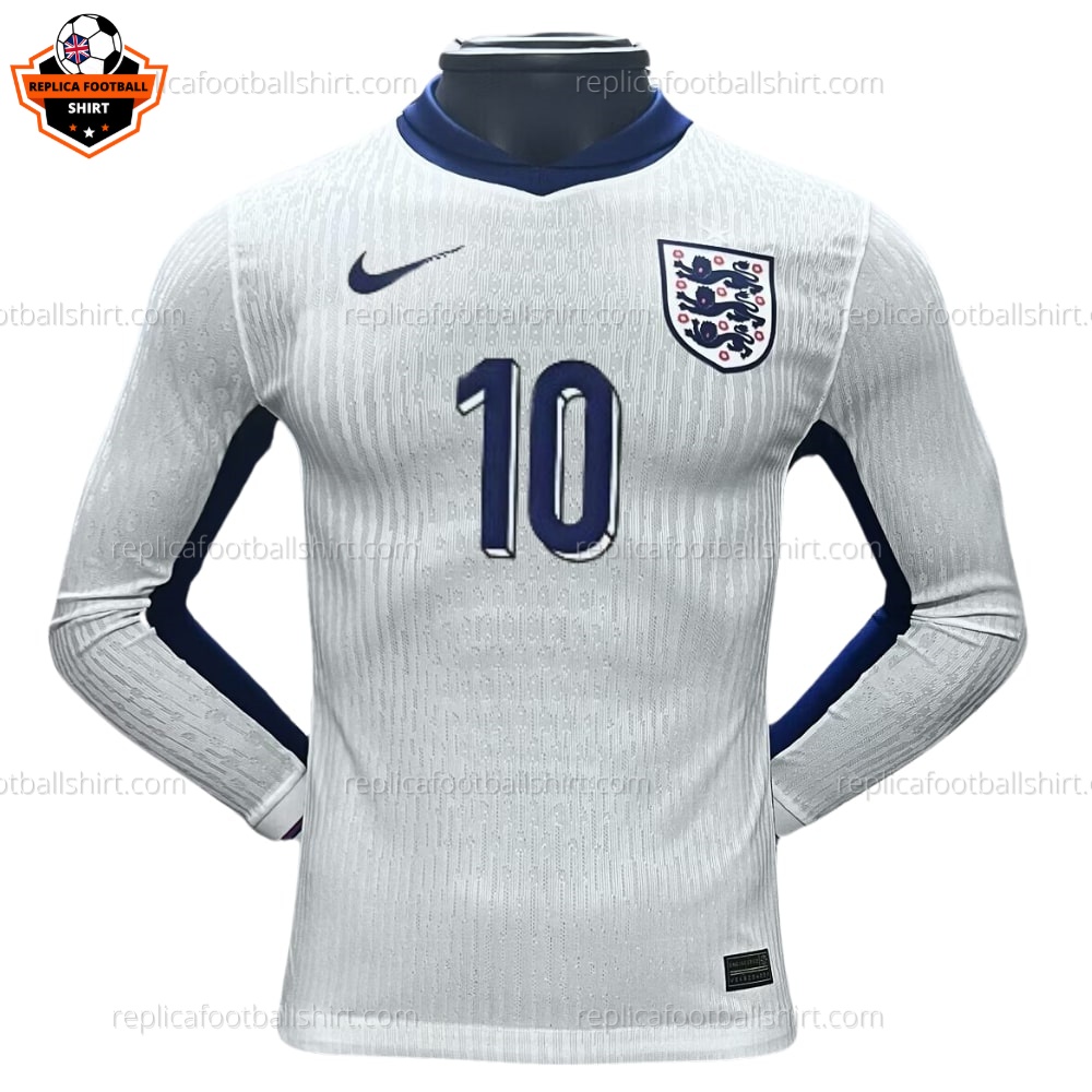 England Home Replica Shirt 2024 BELLINGHAM 10 Long Sleeve