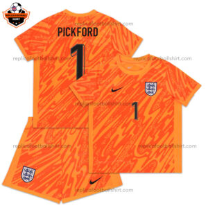 England Goalkeeper Kid Replica Kit 2024/25 PICKFORD 1