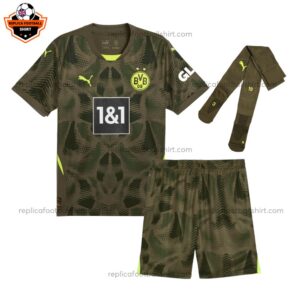 Dortmund Goalkeeper Home Kid Replica Kit 24/25