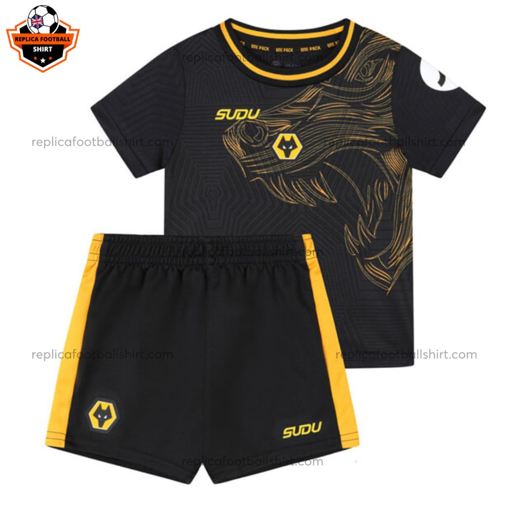 Wolves Away Kid Replica Kit 2024/25