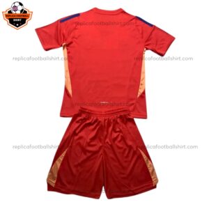 Italy Goalkeeper Red Kid Replica Kit 2024/25