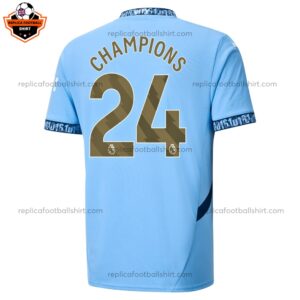 Man City Champions 24 Home Men Replica Shirt 24/25 - back