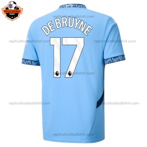 Man City De Bruyne 17 Home Men Replica Shirt 24/25 - back