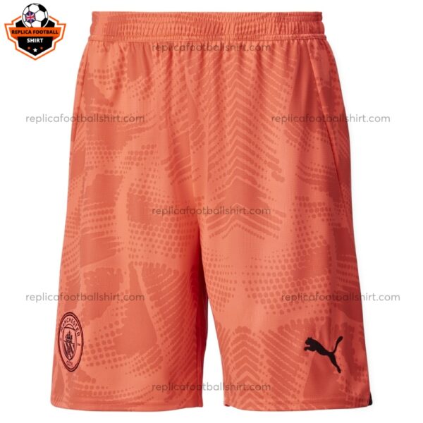 Man City Goalkeeper Orange Kid Replica Football Kit 24/25 - front