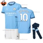 Manchester City GREALISH 10 Home For Men and Kid Replica Football Kit 2024/25