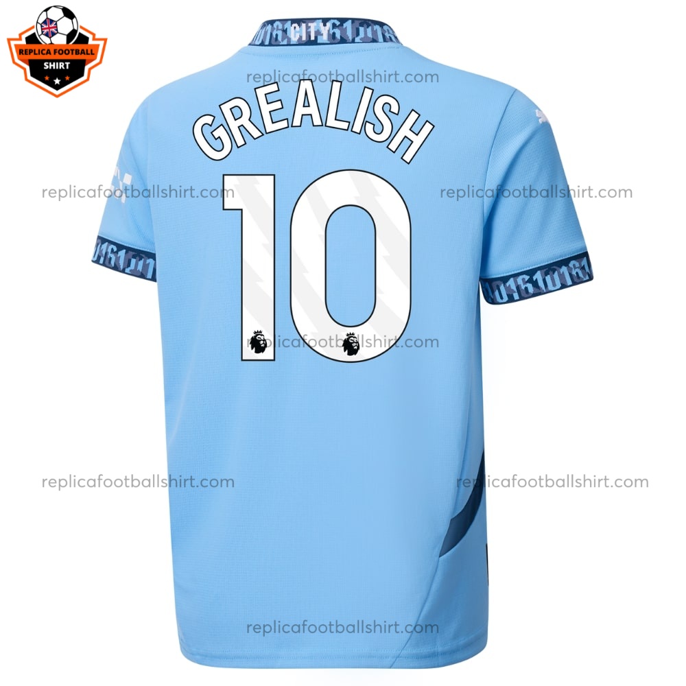 Man City Grealish 10 Home Kid Replica Football Kit 24/25