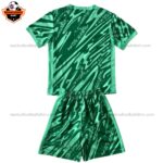 Netherlands Goalkeeper Green Kid Replica Football Kit 2024