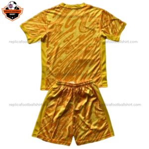 Netherlands Goalkeeper Yellow Kid Replica Kit 2024