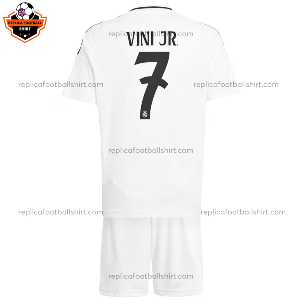 Real Madrid Vini JR 7 Home Kid Replica Kit 2024/25