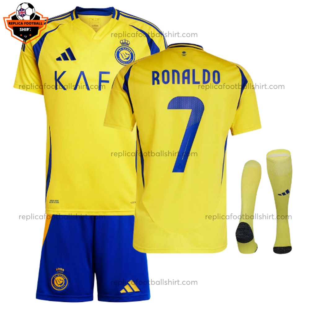 Al Nassr Ronaldo 7 Home Kid Replica Kit 24/25