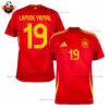 Spain Home Men Replica Shirt 2024 LAMINE YAMAL 19