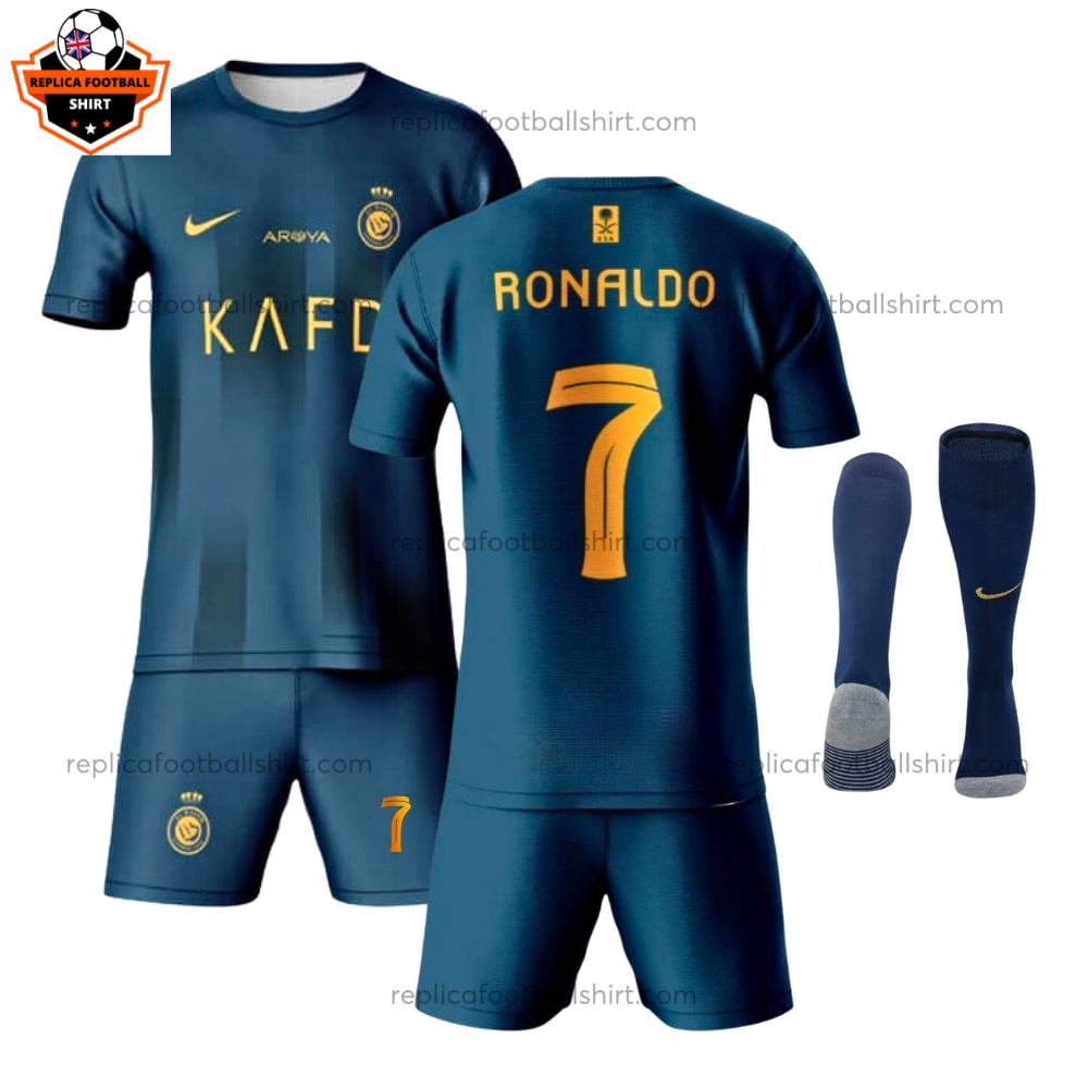 Al Nassr Away Kid Replica Kit 23/24 RONALDO 7